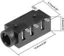 AUDIO JACK PCB 3.5MM 4PIN XYWHPGV
