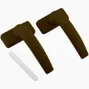 DOOR HANDLE BROWN ALUMINUM G