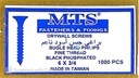 S/C S/C SCREW GIPS BLACK 6X3/4