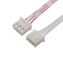 3PIN W/J JST WHITE 2.54MM FEMALE Single End