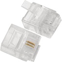 RJ11 2PIN TELEPHONE CONNECTOR BAG 100PC