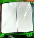 ON OFF SWITCH 2GANG 2WAY DECOR 7X7