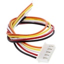 5PIN W/J JST 2.54MM SINGLE END COLOUR