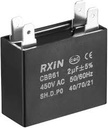 AC/C 2.5UF CAPACITOR 4PIN BLACK 450VAC