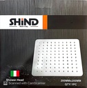 SHAWER HEAD SQUARE SHIND 8" 2020307