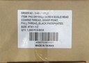 S/C SCREW WOOD BLACK 7X1 1/4"
