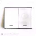 ON OFF SWITCH 2GANG 2WAY DECOR 7X7 NEWTEC W6022