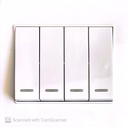 ON OFF SWITCH 4GANG DECOR 7X7 NEWTEC W6041