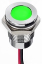 INDICATOR 24V GREEN WITH WIRE