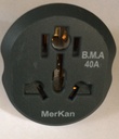 A/22 ADAPTOR BLACK 20A MERKAN BMA
