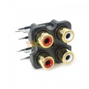 AUDIO RCA JACK PCB 4 PIN 