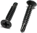 S/C 2.5CM 7X1 SELF DRILLIN SCREW BUGLE HEAD BLACK OPEN