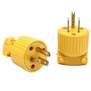 PLUG 3PIN YELLOW TVON TV9204