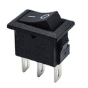 SWITCH KCD1 ON OFF 3PIN BLACK SMALL
