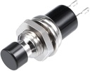SWITCH PBS-110 7MM PUSH OFF 2PIN BUTTON BLACK NOB  