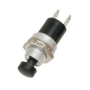 SWITCH 2X 7MM PUSH ON BUTTON PLASTIC BLACK NOB 2PIN