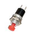 SWITCH 2X 7MM PUSH ON 2PIN BUTTON RED NOB 