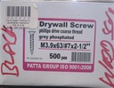 S/C SCREW WOOD BLACK 7X 2-1/2