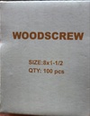 S/C SCREW WOOD 8X1-1/2 CCT