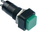 SWITCH PBS-12B ON OFF 2PIN GREEN SQUARE 