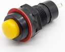 SWITCH ON OFF 10MM BUTTON YELLOW 2PIN DS-211 DS-213