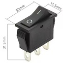 SWITCH QY603-101 T125 ON/OFF BLACK