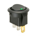 KCD1-SPST SWITCH 2PIN ON/OFF GREEN
