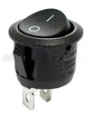 QY602-101 SWITCH ON/OFF ROUND 3PIN BLACK