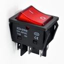KCD4 T85 16A SWITCH ON OFF 6PIN RED