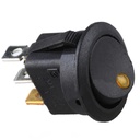 KCD1 SPST SWITCH ON/OFF 3PIN ROUND ORANGE