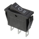 SWITCH KCD3 AUTO 3PIN BLACK PUSH ON