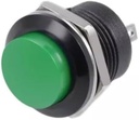SWITCH PUSH ON 2PIN GREEN R13-507