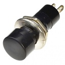 SWITCH PUSH ON PBS-16A PBS-16B 12MM 2PIN BLACK