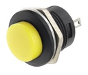 SWITCH PUSH ON 2PIN YELLOW R13-507