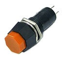 SWITCH PUSH ON PBS-14A 2PIN ORANGE