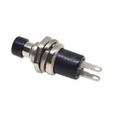 SWITCH PBS-110 7MM PUSH ON 2PIN BUTTON BLACK NOB 