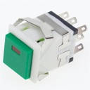 SWITCH KD2-22 ON OFF 8PIN SQUARE GREEN
