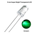 LED 5MM GREEN CLEAR