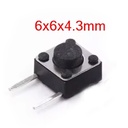 M/B 6X6X4.3 SIDE 2PIN DIP