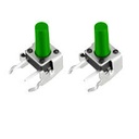M/B 6X6X12 2PIN GREEN Right Angle 4071