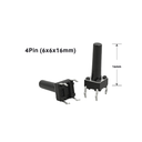 M/B 6X6X16 4PIN DIP