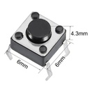 M/B 6x6x4.3 4PIN DIP