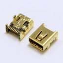 MICRO USB FEMALE MINI GOLDEN DIP