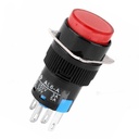 SWITCH LA16-A ON OFF 5PIN BUTTON 12-24V RED
