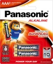 PANASONIC ALKALINE AAA LR03T-2B BATTERY