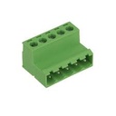 5PIN GREEN JACK 5.08 (SQ) F