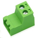 2PIN GREEN JACK 5.08 (SQ) F