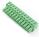 12PIN GREEN JACK 3.81MM SMALL M