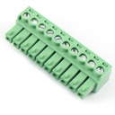 10PIN GREEN JACK 3.81MM SMALL M