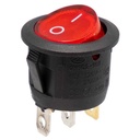 QY602-101 SWITCH 6A ROUND 3PIN RED